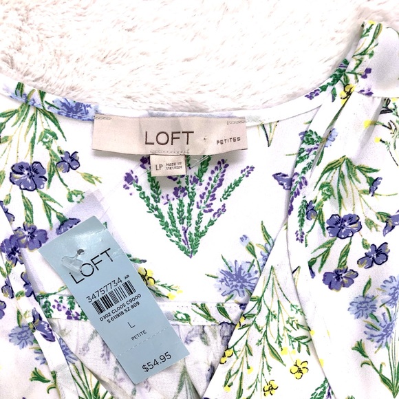 Loft Petite Sleeveless Floral Blouse - Picture 5 of 5